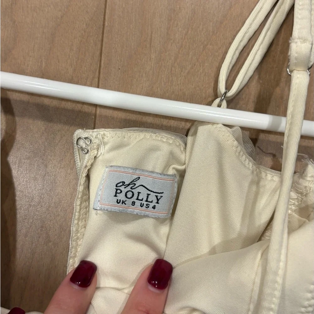 Oh Polly White Off the Shoulder Dress